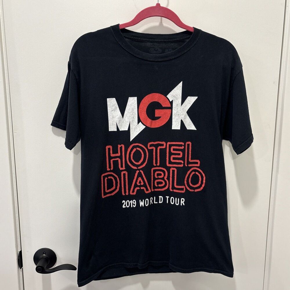 MGK Hotel Diablo, 2019 World Tour Band Tee, Fruit of the Loom, Size M